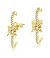 CZ Silver Ear Stud STS-5000